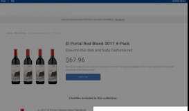 
							         El Portal Red Blend 2017 4-Pack - Kroger Wine								  
							    