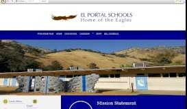 
							         El Portal Schools - Mariposa County Unified School District								  
							    