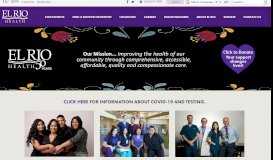 
							         El Rio Health – Your Health Is Our Passion								  
							    