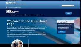 
							         ELD - Electronic Logging Devices								  
							    
