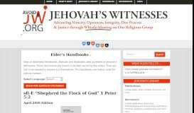 
							         Elder's Handbooks | Jehovah's Witnesses - AvoidJW.org								  
							    