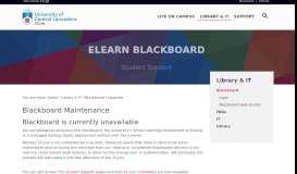 
							         eLearn Blackboard | Student Support | University of Central ... - UCLan								  
							    