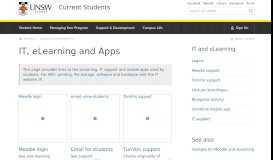 
							         eLearning and IT for students | UNSW Current Students								  
							    