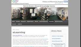 
							         eLearning | - Contacting the Library								  
							    