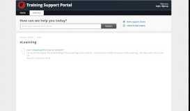 
							         eLearning : Training Support Portal								  
							    