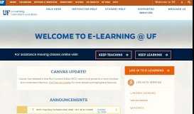 
							         eLearning - University of Florida								  
							    