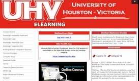 
							         eLearning | University of Houston-Victoria								  
							    