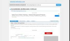 
							         elearning.bupacare.com.au at WI. Kineo - Online Training Portal								  
							    