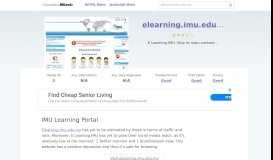 
							         Elearning.imu.edu.my website. IMU Learning Portal.								  
							    