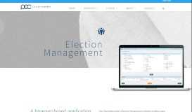 
							         Election Management – PCC Technologies								  
							    