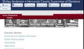 
							         Election Worker - Hernando County Supervisor of Elections								  
							    