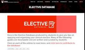 
							         Elective Database - WAMSS								  
							    