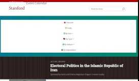 
							         Electoral Politics in the Islamic Republic of Iran								  
							    