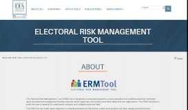
							         Electoral Risk Management Tool | International IDEA								  
							    
