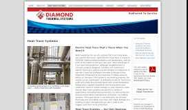 
							         Electric Heat Trace Systems « Diamond Thermal Systems								  
							    