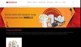 
							         Electrical Accessories Online - Havells India								  
							    