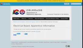 
							         Electrical Board: Apprentice Information | Department of Regulatory ...								  
							    