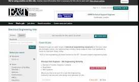 
							         Electrical Engineering Jobs - Latest Vacancies - E&TJ								  
							    