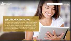 
							         Electronic Banking - American Bank								  
							    