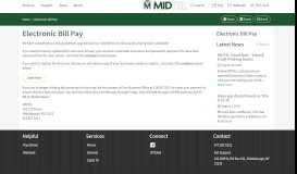 
							         Electronic Bill Pay - MIDTEL								  
							    