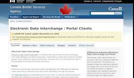 
							         Electronic Data Interchange / Portal Clients								  
							    