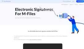 
							         Electronic (Digital) Signature Solution For M-Files - SignRequest								  
							    