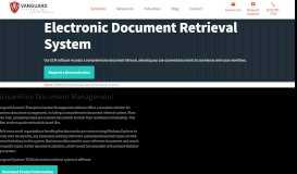 
							         Electronic Document Retrieval System | Vanguard Systems								  
							    
