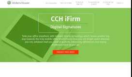 
							         Electronic document signing | iPad signatures | CCH iFirm								  
							    