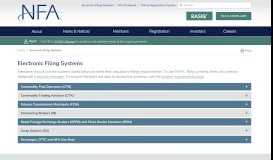 
							         Electronic Filing Systems | NFA								  
							    
