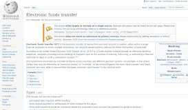 
							         Electronic funds transfer - Wikipedia								  
							    