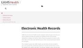 
							         Electronic Health Records | UAMSHealth								  
							    