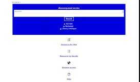 
							         Electronic Information Resources Portal at MU								  
							    