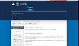 
							         Electronic Invoicing: Training - Office of Academic Affiliations - VA.gov								  
							    