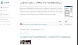 
							         Electronic Letters of Map Amendment (eLOMA) | FEMA.gov								  
							    