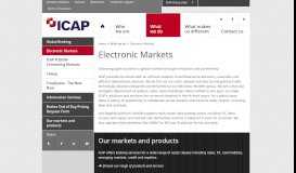 
							         Electronic Markets – ICAP								  
							    