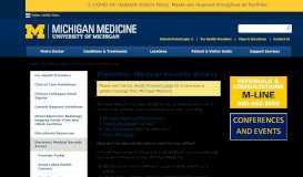 
							         Electronic Medical Records Access | Michigan Medicine								  
							    