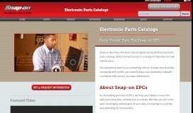 
							         Electronic Parts Catalogs | Snap-on Business Solutions								  
							    