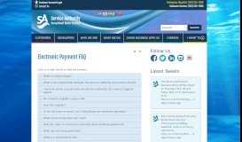 
							         Electronic Payment FAQ | PWCSA								  
							    