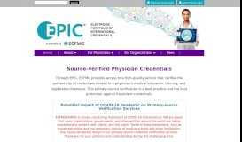 
							         Electronic Portfolio of International Credentials: EPIC								  
							    
