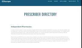 
							         Electronic Prescriber Directory | Surescripts								  
							    