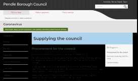 
							         Electronic tendering with the chest | Supplying the council | Pendle ...								  
							    