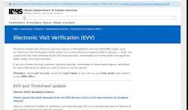 
							         Electronic Visit Verification (EVV) - IDHS								  
							    