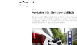 
							         Elektromobilität - Stadt Stuttgart								  
							    