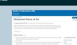 
							         Elemental Plane of Air | Realm of Adventure Wiki | FANDOM powered ...								  
							    