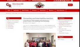 
							         Elementary and Intermediate teachers visit Frisco ISD Ashley ...								  
							    