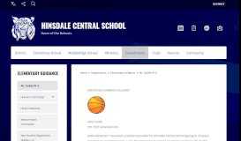 
							         Elementary Guidance / Mr. Cuddy PK-6 - Hinsdale Central School								  
							    