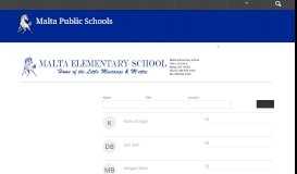 
							         Elementary School / Elementary Staff - Malta Public Schools								  
							    