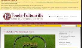 
							         Elementary School - Fonda-Fultonville Central School District								  
							    