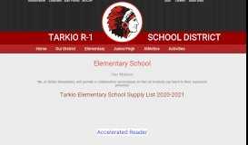 
							         Elementary - Tarkio School								  
							    