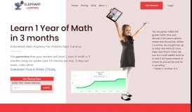 
							         Elephant Learning Math Academy - Math Accelerator For Children								  
							    
